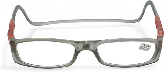Reading Glasses +2.50 with Magnet in Grey Colour AG-A008