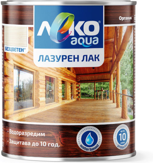 Leko Aqua Лак За Импрегниране На Дърво Водна Основа Гланцов Финиш 2.5л Прозрачен