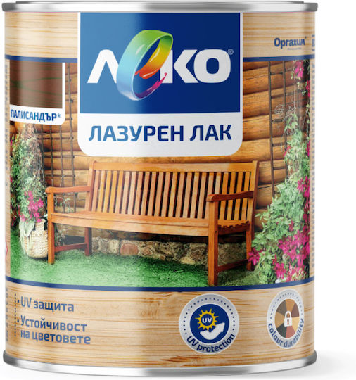 Leko Wood Stain Alkyd Base Gloss Finish 2.5l Rosewood