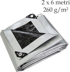 Professional Cover Tarp 2x6 M 260 G/m² Water Resistant Uv Wind Frost Weatherproof Professional Cover Tarp 2x6 M 260 G/m² Water Resistant Uv Wind Frost Weatherproof