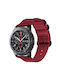 xDfind Tragbare Bänder Rostfreier Stahl Rote (Galaxy Watch Active 2)
