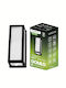 Garden Light E27 Wall-Mounted Rectangular Motion Sensor Facade Domlo Lumiled