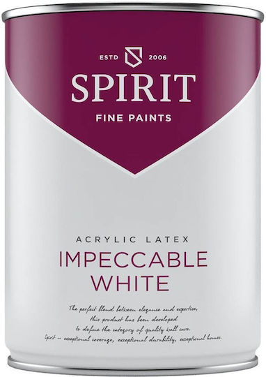 Стайна Пластмасова Боя Spirit Измиваема 5 Л Бяла Устойчива На Износване