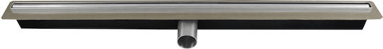 Ferro Perfect Drain Линеен Подов Сифон Тесен Неръждаема Стомана 650 Mm 40 Mm Изход Хром