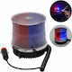 LED Warning Beacon 12-24V Magnetic Cigarette Lighter Socket Car Truck Red-Blue OEM