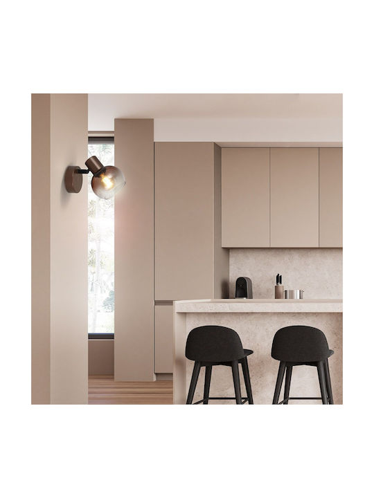 Vivalux Modern Wall Lamp with E14 Bulb Base Brown Vivalux Modern Wall Lamp with E14 Bulb Base Brown