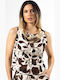 BelleFille Gold Plated Beige Necklace