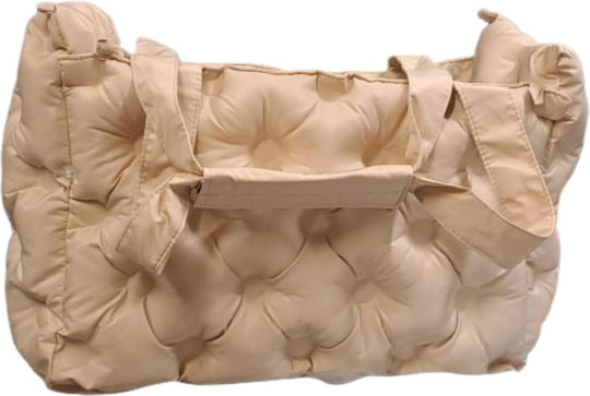 Denik Pets Hundetragetasche Für Hund Und Katze Bis 5kg Beige M40xB25xH18cm