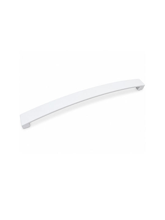 Finetto Mâner Pentru Mobilier Din Metal Alb Mat Cu Centrele Găurilor 256mm 101-975#256WHI