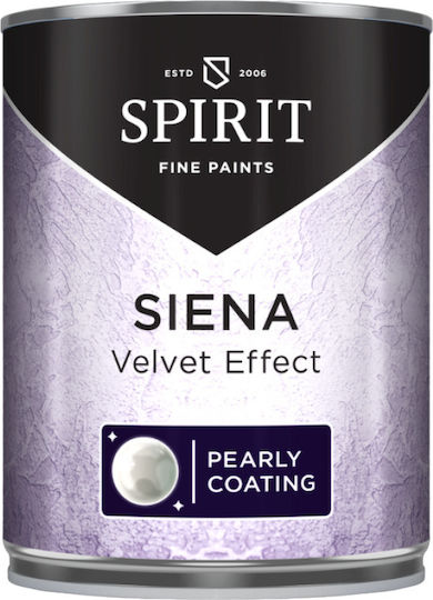Декоративна Мазилка Spirit Siena Velvet Облак Ефект Перлен Блясък 1л Зелен