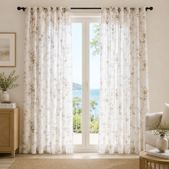My Home Luxury Къртина с Треса Бежова 270x270см