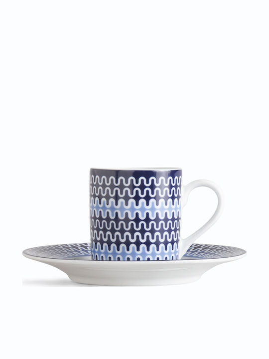 Ionia Illusion Set Cesti Cafea din Porțelan Alb...