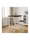 vidaXL Rectangular Table Surface Made of Solid Wood in Brown Colour 90x50x3.5cm 938494