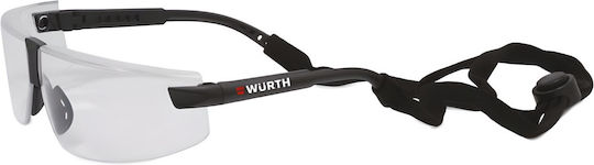 Protective Work Glasses Würth Exor Transparent Scratch-resistant Polycarbonate Lens Wide Field View Particle Protection