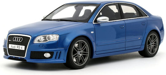 Model Mașină Audi RS 4 B7 Sedan Sprint Albastru 2007 Scara 1:18 Otto Models Ot1215