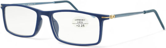 Optosquad Reading Glasses +2.25 In Blue Colour 8777-1