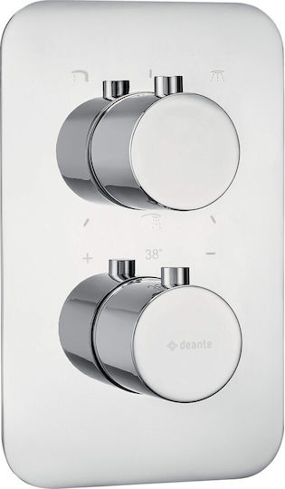 Deante Bxy_x44t Set Sistem Încastrat Cu Mixer Termostatic Rotund Cromat