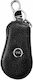 Opel Premium Eco Leather Car Key Cover – Elegant Cover Metal Ring Black