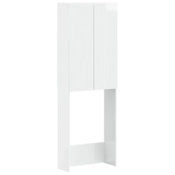 vidaXL Ντουλάπι Μπάνιου 66x25.5x190cm Λευκό