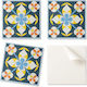 Coloray Vinylboden Set Mit Einfacher Installation Blumenmuster Hintergrund 20x20x20 cm