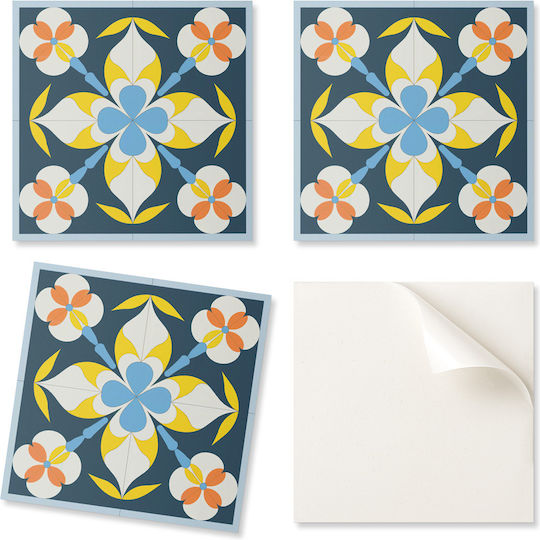 Coloray Vinylboden Set Mit Einfacher Installation Blumenmuster Hintergrund 20x20x20 cm