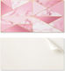Set of Self-Adhesive PVC Tiles Geometric Marble Designs 10x40x20 cm