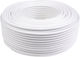 Cablu Electric 2x1.5 Mm² 100 M Alb Flexibil Conductor Cca Izolație Pvc Mantă Pvc Myym H05vv-f