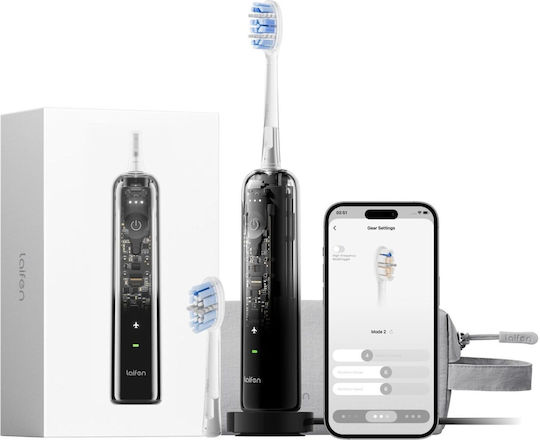 Laifen Wasserflosser mit Drucksensor und Reiseetui Schwarz