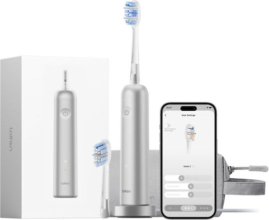 Laifen Wasserflosser mit Drucksensor und Reiseetui Silber