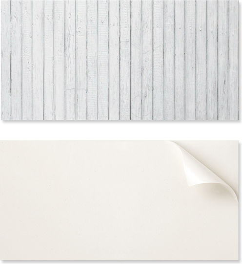 Wandsticker & Wandgemälde Vinyl 120x60 cm Vertikale Holzplanke