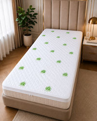 Kotonia Home Single Spumă De Memorie Îmbibat Cu Aloe Vera Și Husa Detasabila 90x200x4cm