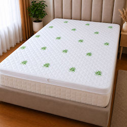 Kotonia Home Dublu Spumă de Memorie Îmbibat Cu Aloe Vera Și Husa Detasabila 140x200x4cm