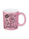 Digital Place Glitter Pink I Must Get Up My Coffee Needs Me Ceramic White Mug 330ml