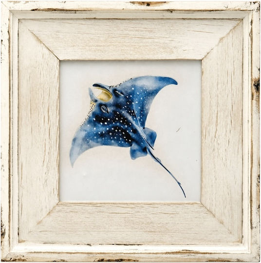 Πίνακας Καμβά “γαλάζιο Σαλάχι” 30x30x2