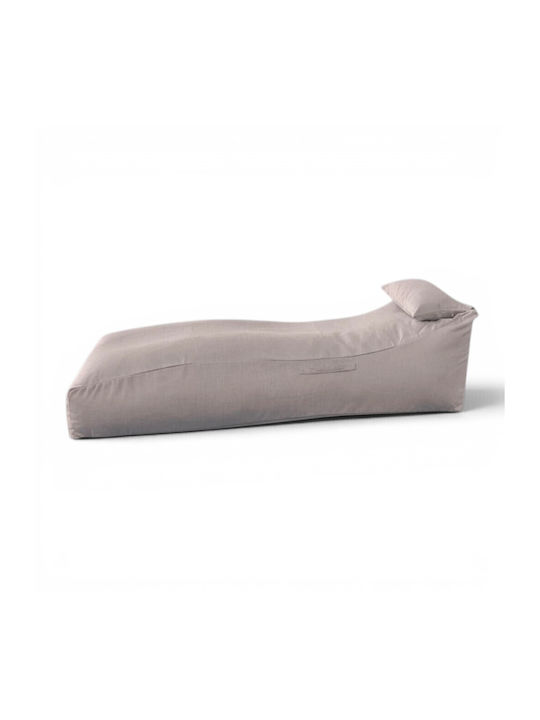 Șezlong Polimorfic Puf Impermeabil Stone Gray 170x70x55cm