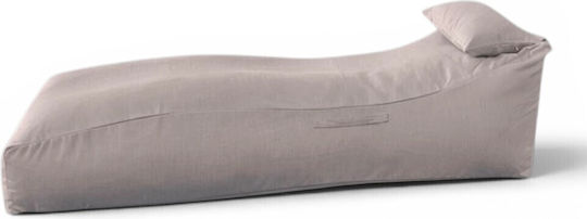 Vielseitiger Sitzsack & Pouf Liegestuhl Wasserdichter Stone Gray 170x70x55cm