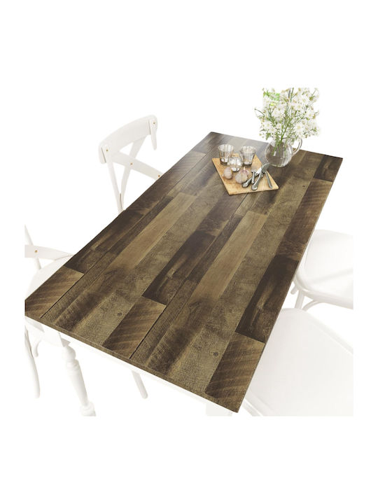 Tapet autoadeziv pentru mobilier cu efect de lemn rolă 40x800 cm maro