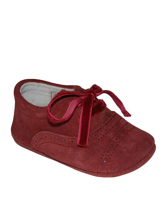 Panyno Papucei de casă pentru bebeluși Burgundy A1118