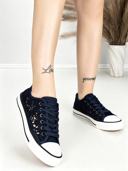 Adidași Flatforms Pentru Femei Albastru Navy