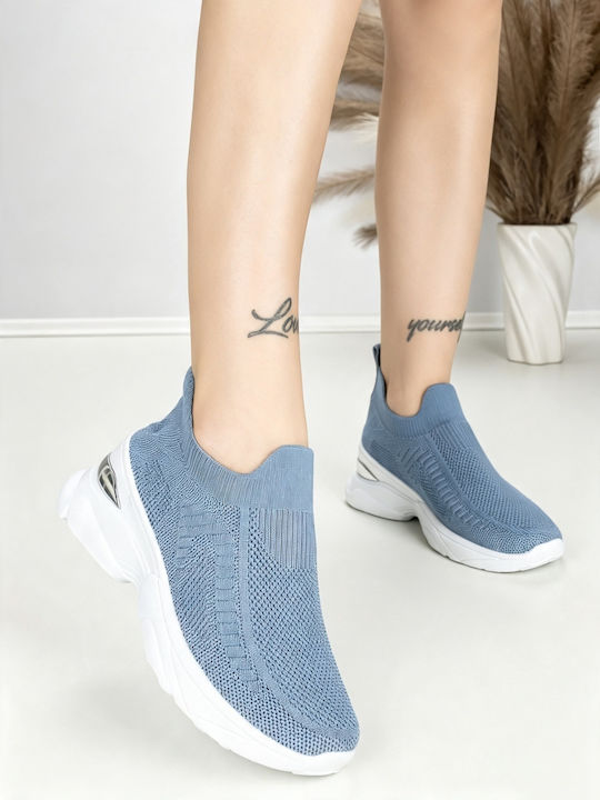 Adidași Flatforms Pentru Femei Albastru