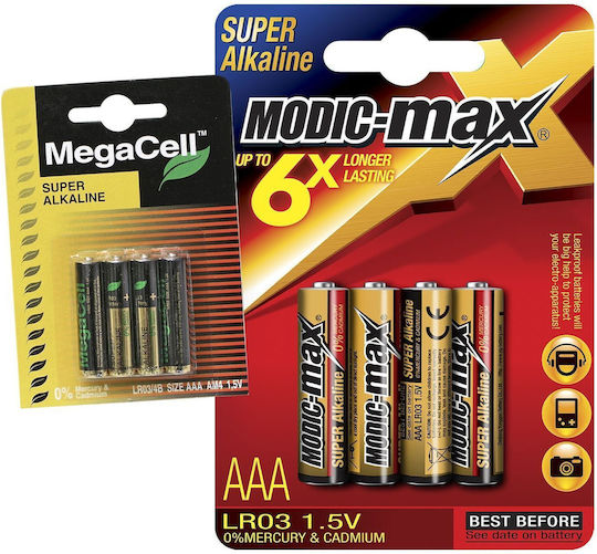 Megacell Alkaline-Batterien AAA 1,5V 40 Stück