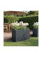 vidaXL Garden Metallic Flower Pot Anthracite 80x30x50cm