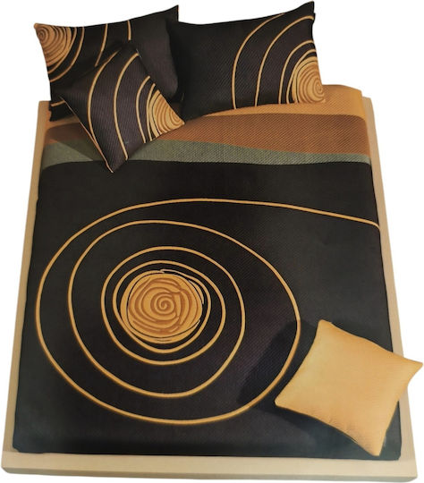 Manterol Casa Κουβερλί Υπέρδιπλο Καφέ 235x270cm
