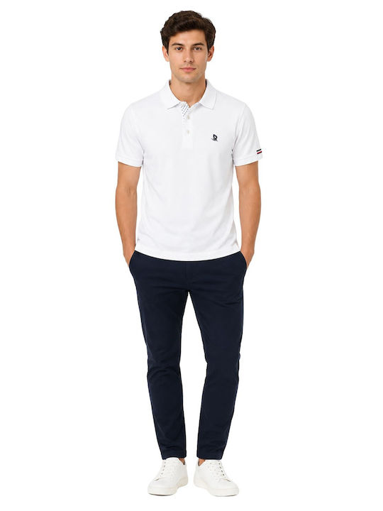 Giorgio Di Mare Polo Herrenblusen Weiß