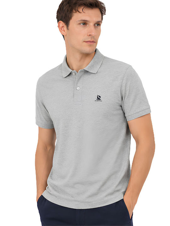 Giorgio Di Mare Giorgio Di Mare Polo Kurzarm Bluse Grau