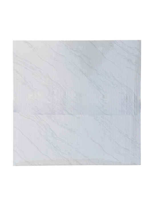 Selbstklebende Tapete Wand Weiß 60x60cm
