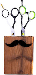 Bifull Wooden Scissors Stand Mustach Small