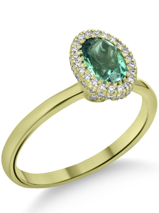 Etho Messina Women's Ring with Diamond in 14K Gold