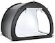 Cort de Camping Tunel de Depozitare Negru 170.6x213.3x152cm