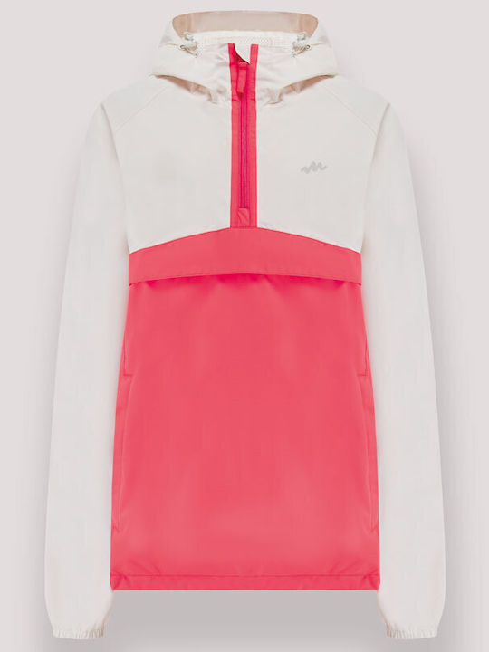 Damenjacken Parka Für Winter Weiß/Rosa